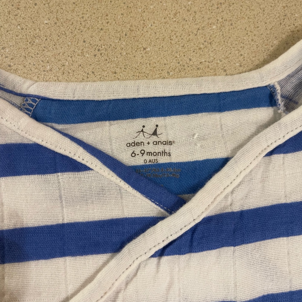 NEW! • Aden and Anais • Muslim Short Sleeve Bodysuit | 6-9 months - Picture 2 of 7